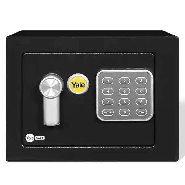 Yale Caja de Seguridad Mini Negro 17 x 23 x 15 cm