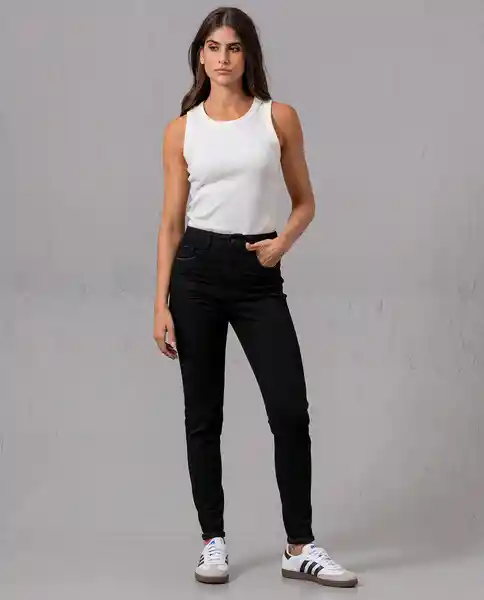 Jean Skinny Mujer Negro Sombrio Ultraoscuro Talla 12 73239 Rifle
