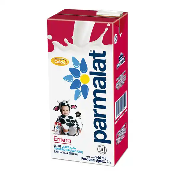 Leche entera Parmalat UHT x 946 Brik 