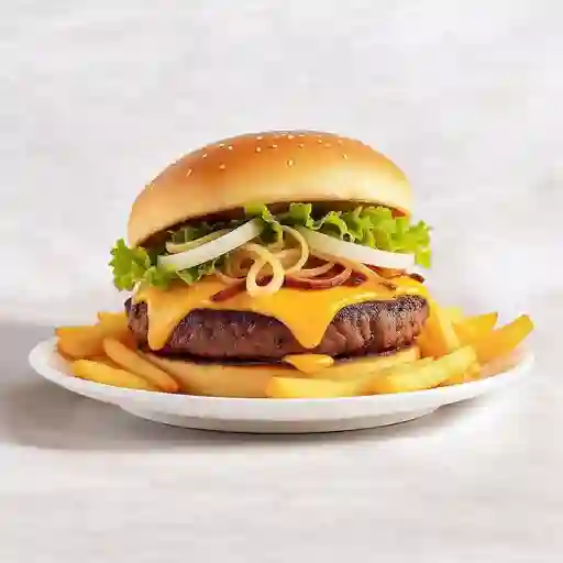 Hamburguesa Sencilla De Carne
