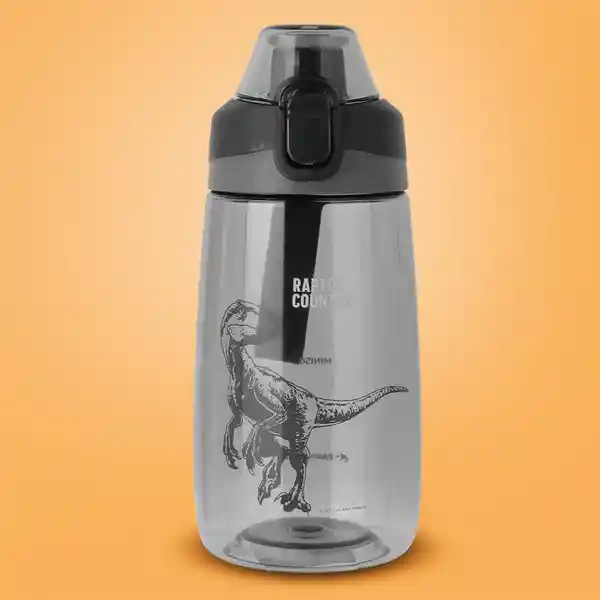 Vaso Plástico Mango Silicona Jurassic Azul Oscuro 500 mL Miniso