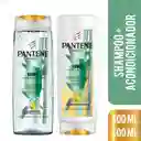 Pantene Shampoo Nutre y Crece 400 mL + Acondicionador 400 mL