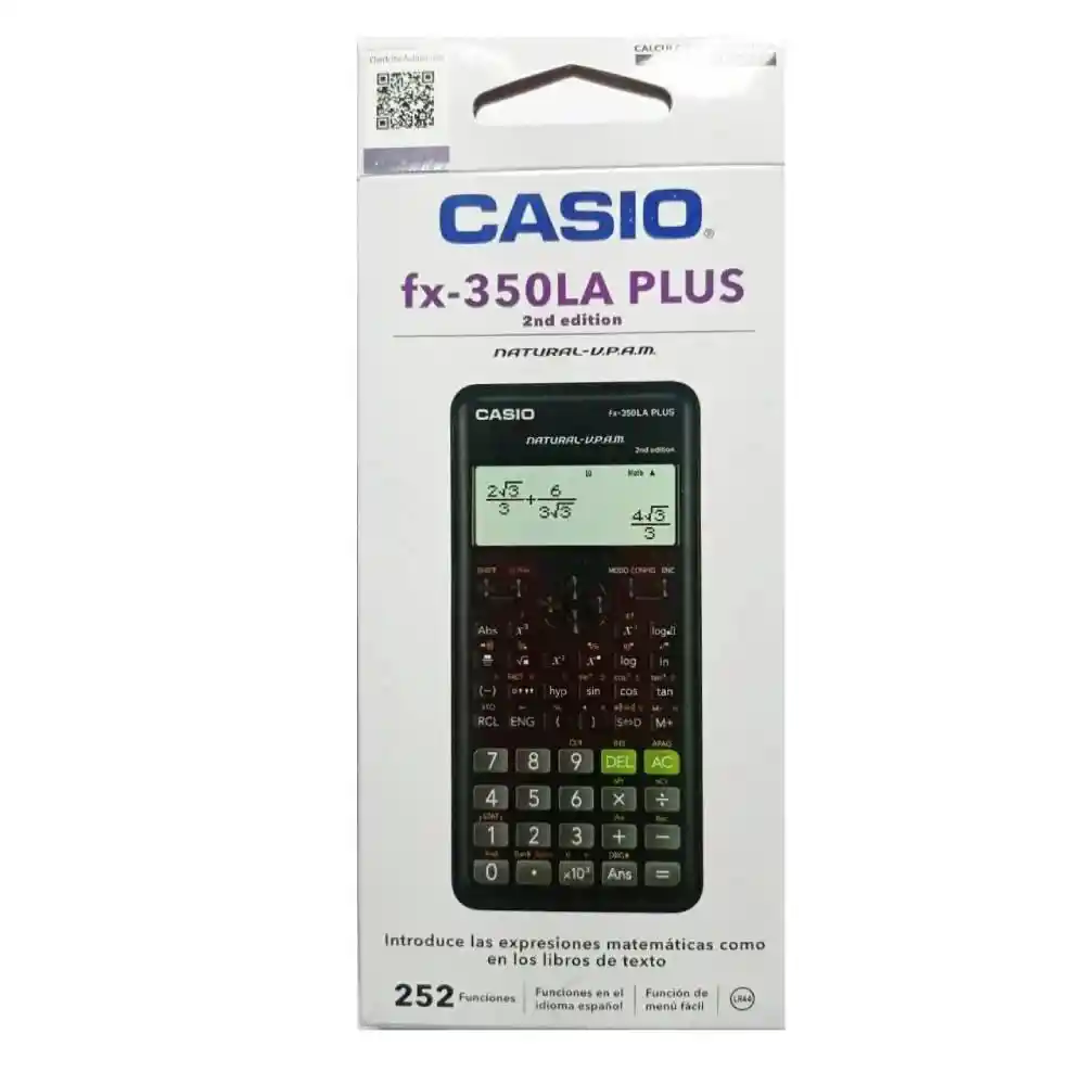 Casio Calculadora Científica Fx-350 La Plus