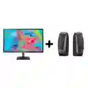 Lg Monitor 24 Full Hd 24Mk430H-B + Parlantes Logitech S120