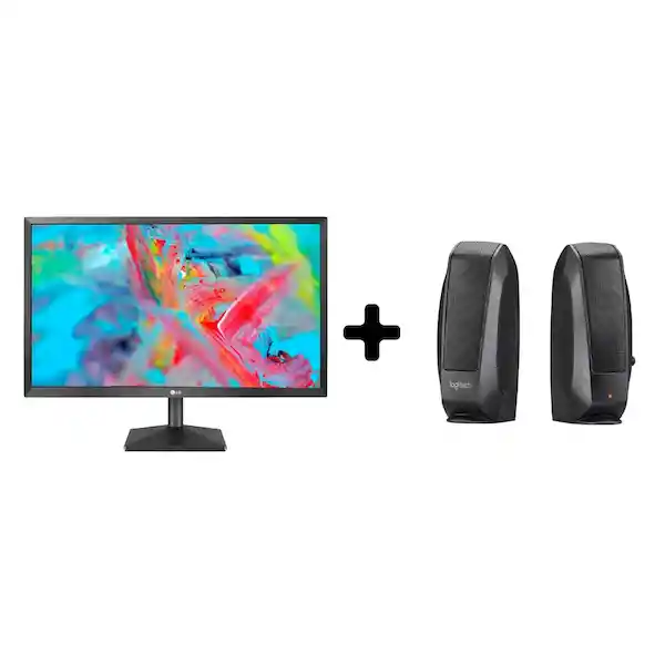 Lg Monitor 24 Full Hd 24Mk430H-B + Parlantes Logitech S120