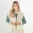 Chaleco Cuello Neru Manga Sisa Café Talla S 702355