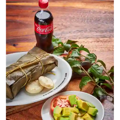 Combo tamal + coca cola 400ml