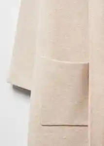 Abrigo Ringo Piedra Talla XL Mujer Mango