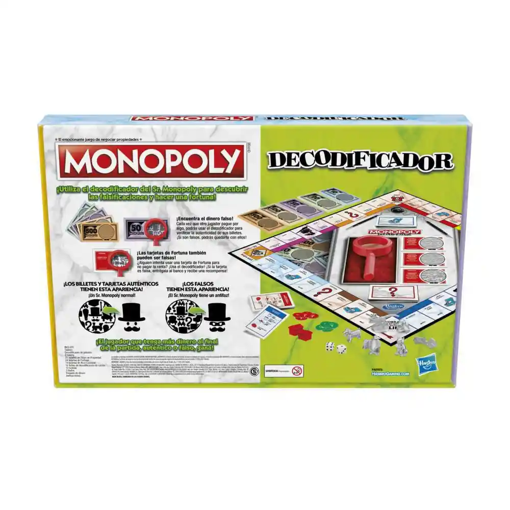 Monopoly Juego de Mesa Decodificador