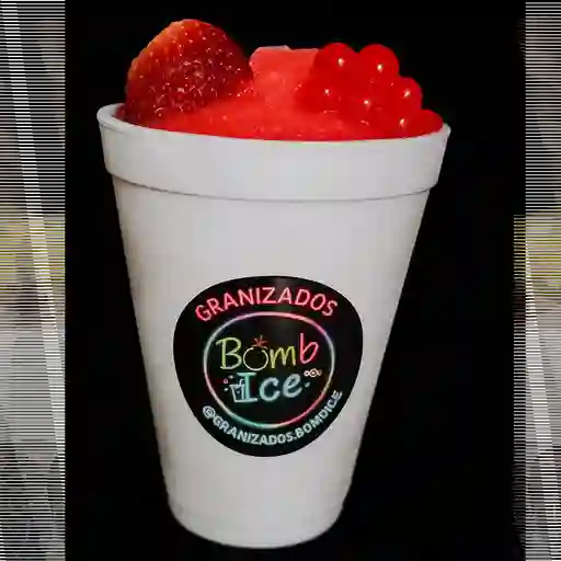 Granizado fresa whisky 8 onzas