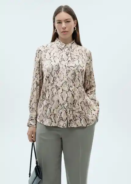 Camisa Ideale Arena Talla XS Mujer Mango