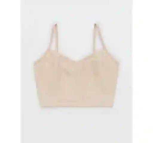 Top Deportivo Color Beige Talla Large American Eagle