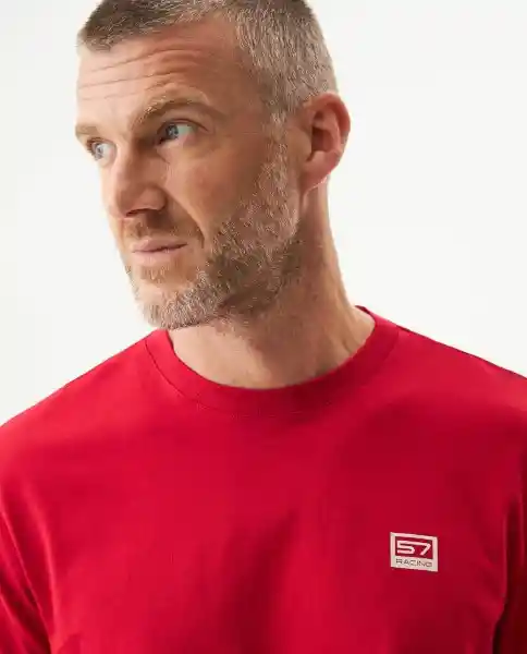 Camiseta Racing Masculino Rojo Chili Oscuro Talla S Chevignon