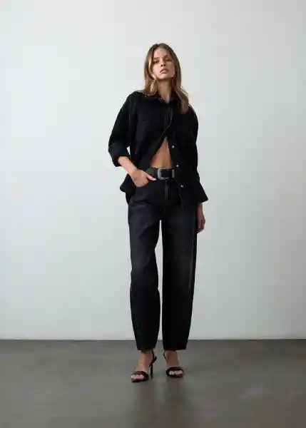 Jean 491G030 Negro Puro Ultraoscuro Talla4 Mujer 491G030 Naf Naf