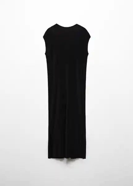 Vestido Jungla-A Negro Talla L Mujer Mango