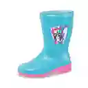 Los Gomosos Botas Ajustar Matriz Aguamarina y Fucsia Talla 31