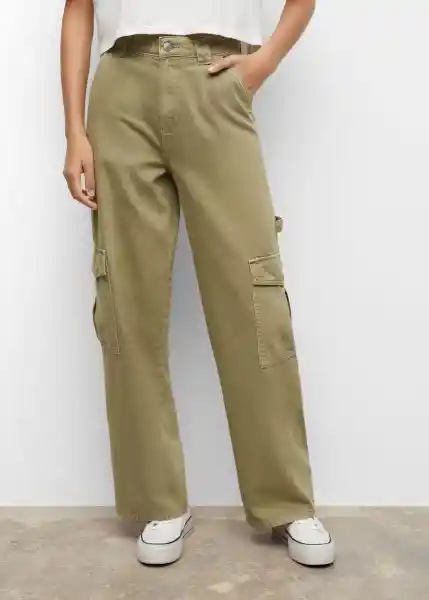 Jean Cargotg Khaki Talla 18 Teen Niñas Mango