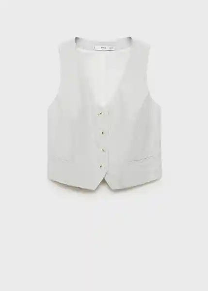 Chaleco Bali Crudo Talla S Mujer Mango