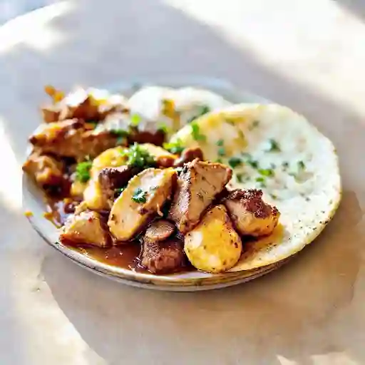 Bondiola, Costilla,Res, Panceta Y Pollo Al Barril.