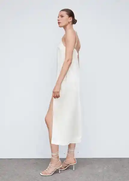 Vestido Tina-L Crudo Talla XL Mujer Mango