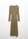 Vestido Africa Khaki Talla L Mujer Mango