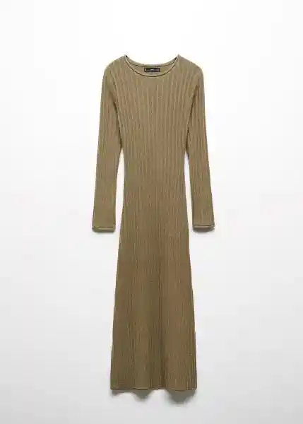 Vestido Africa Khaki Talla L Mujer Mango