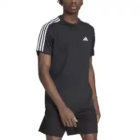 Adidas Camiseta Manga Corta Tr-Es Base 3S de Hombre Negro T 5.5