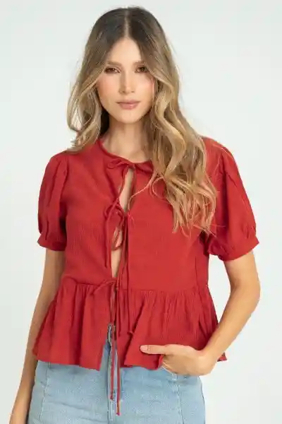 Blusa Summer Color Cobre Talla L Ragged