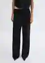 Pantalón Maura Negro Talla 50 Mujer Mango