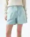  Short Mujer Azul Talla 12 652E000 AMERICANINO 
