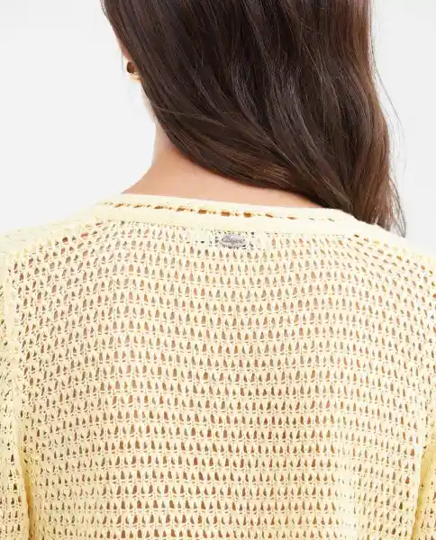 Cardigan Lace Amarillo Margarita Medio Talla S Chevignon