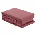 Casaideas Sábana Bajera 144 Hilos Rojo King XL Diseño 0111