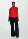 Camisa Lim Rojo Talla S Mujer Mango