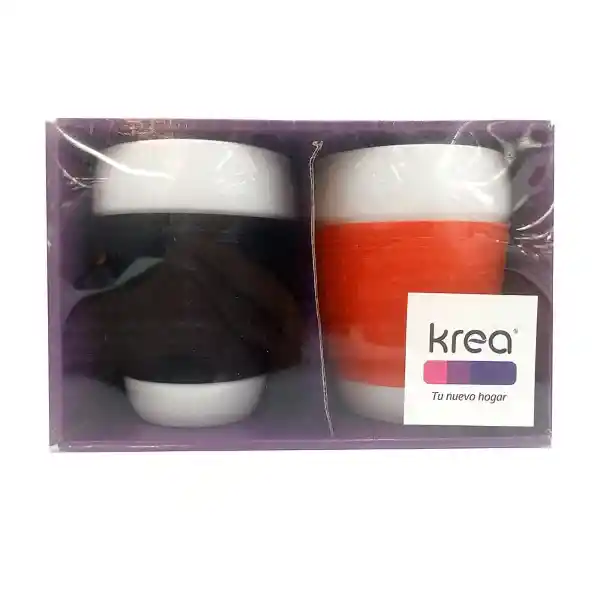 Krea Set Mug Con Banda Silicona