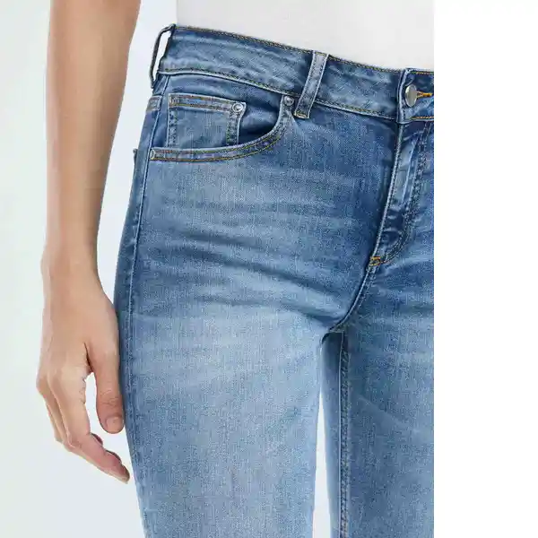 Jean High Rise Cosmo Medio Mujer Azul Talla 4 Chevignon