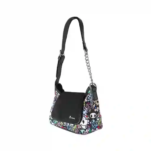 Bolso Hobo Con Solapa Serie Tokidoki Negro Miniso