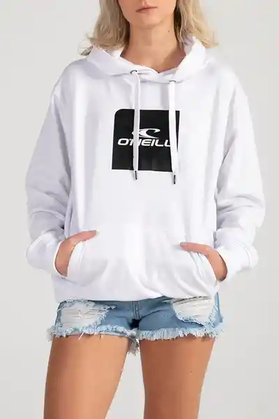 ONeill Buzo Hoodie Cube Femenino Blanco Talla M