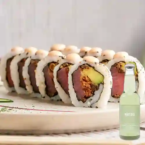 Combo Spicy Tuna Roll +Hatsu Sandia Albahaca 300ml