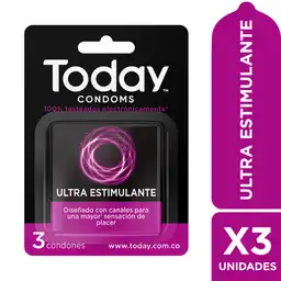 Today Condones Ultra Sensitivo, Delgado Mayor Sensación 3UND