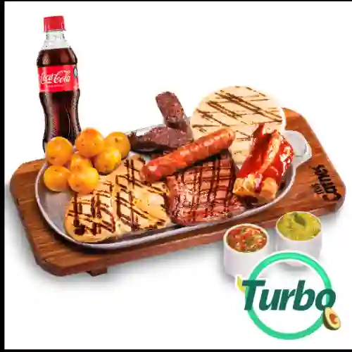 Turbo Parrillada + Coca-Cola 400 ml