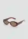 Gafas de Sol Alicia Marrón Talla 99 Mujer Mango