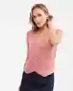 Camiseta Vest Crossback Rosa Libélula Medio Talla M Chevignon