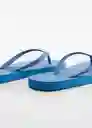 Chanclas Solid Azul Talla 38 Niños Mango