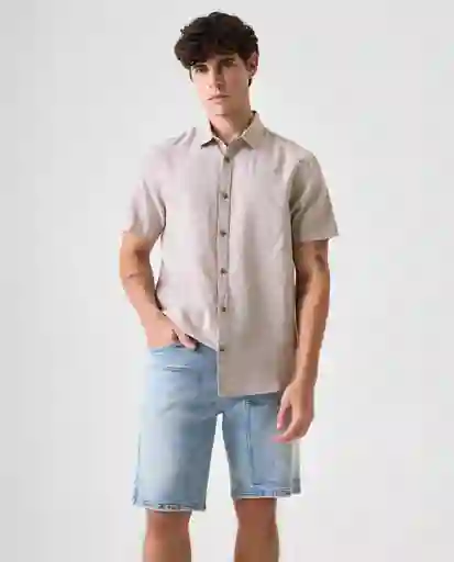 Camisa Hombre Gris Talla L 812G006_GRI161107 Americanino