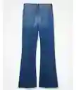 Jean Low Rise Baggy Flare Azul Talla 8 Regular American Eagle