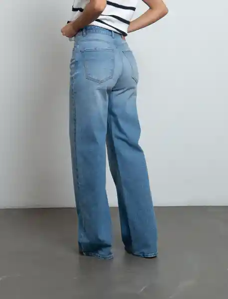 Jean Mujer Azul Índigo Medio Talla 12 493F003 Naf Naf