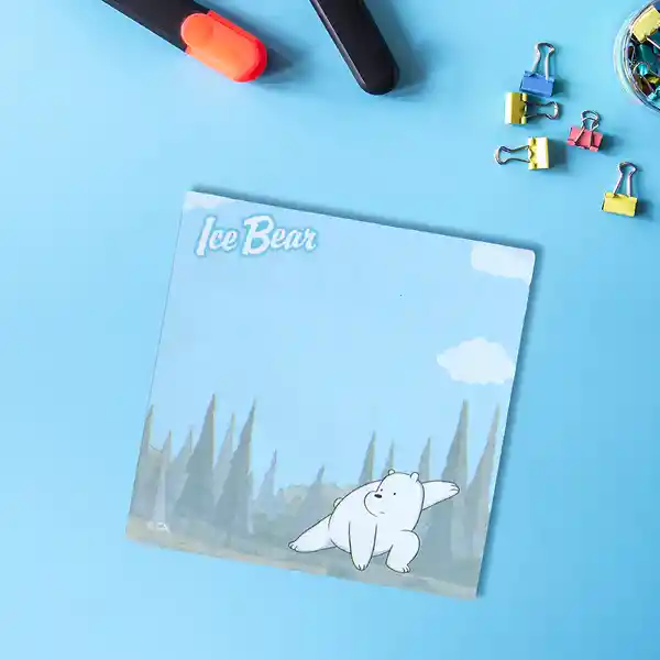 Postit 60 Hojas we Bare Bears Polar Miniso