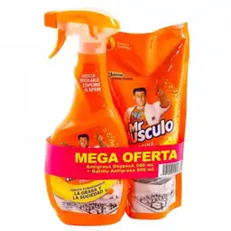 Mr Musculo quitagrasa gatillo + 1 repuesto, 1000 ml