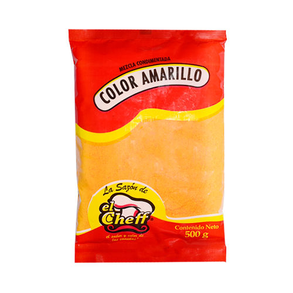 El Cheff Condimento Color Amarillo 500 g