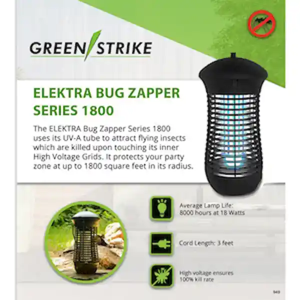 Greenstrike Exterminador de Insectos de Uso Exterior e Interior